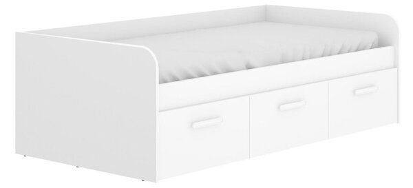 Letto bambini 3 cassetti 194x97cm bianco - Aco