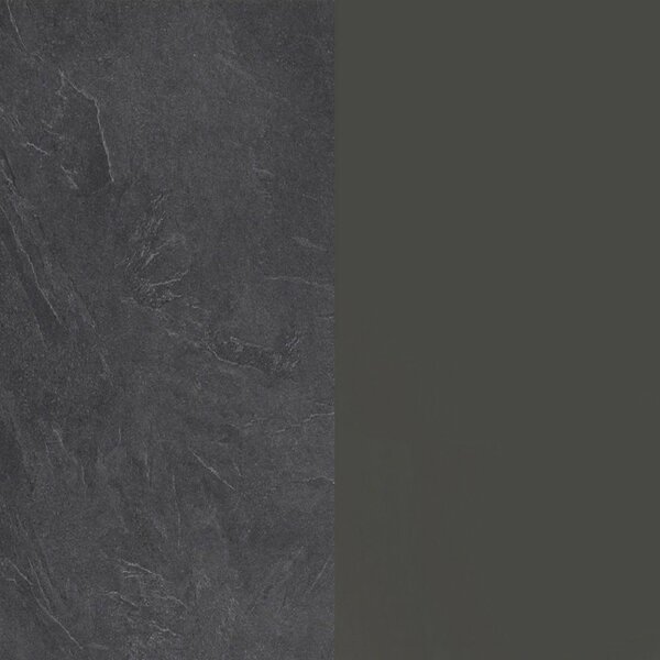 Isola cucina grande multifunzione 160x90x90h cm antracite e ardesia - Abern