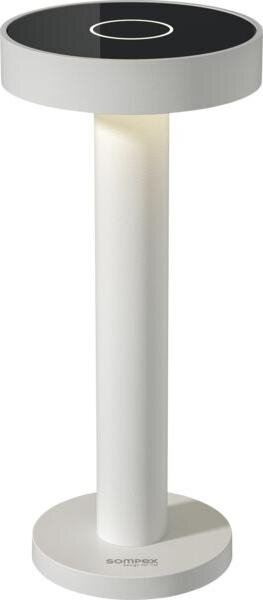 Lampada da tavolo SOMPEX Boro, altezza: 220 mm, ø: 90 mm, alluminio bianco
