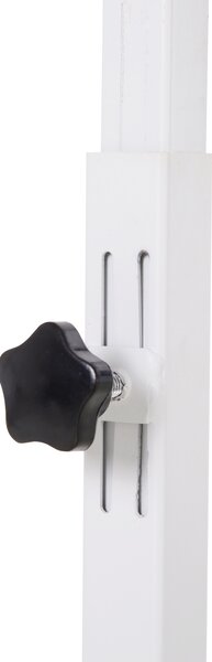 HOMCOM Tavolino Ausiliario con Ruote per Divano e Letto Altezza Regolabile e Struttura in Acciaio 77x40x76-100 cm Noce Scuro | Aosom Italy