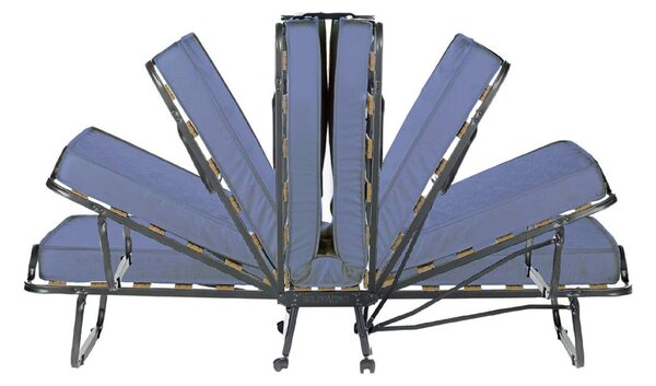 Letto singolo pieghevole 190x80cm blu - Antonietto