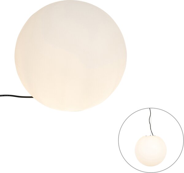 Lampada da esterno moderna, bianca, 45 cm, IP44, Nura