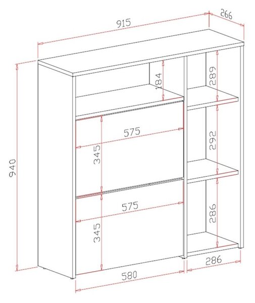 Mobile da ingresso Scultore, 92x27h94 cm, Antracite e Cemento