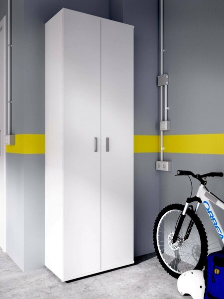 Armadio bianco salvaspazio 61x190h cm - Aixam