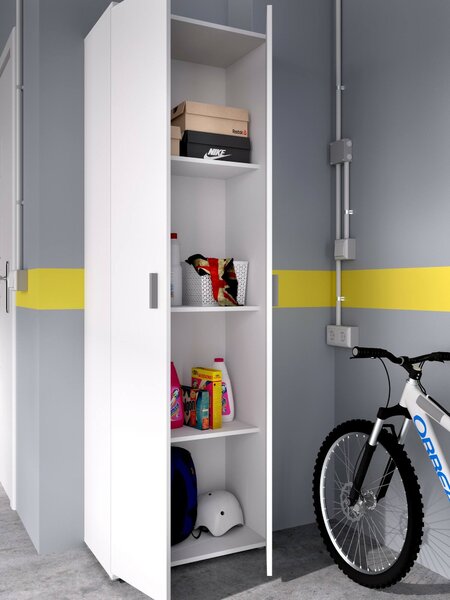 Armadio bianco salvaspazio 61x190h cm - Aixam