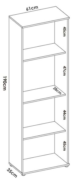 Armadio bianco salvaspazio 61x190h cm - Aixam