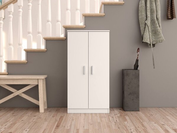 Armadio bianco ante battenti 55x108h cm - Akimera