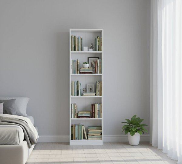 Libreria salvaspazio bianca 52x180h cm - Artico