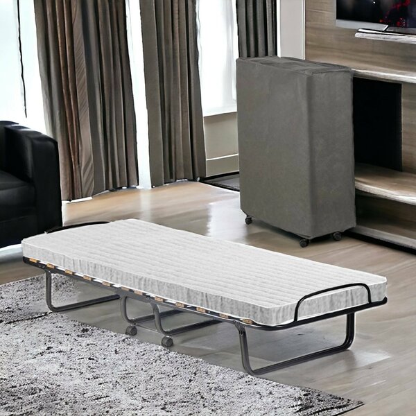 Letto singolo pieghevole 190x80cm bianco - Tellus