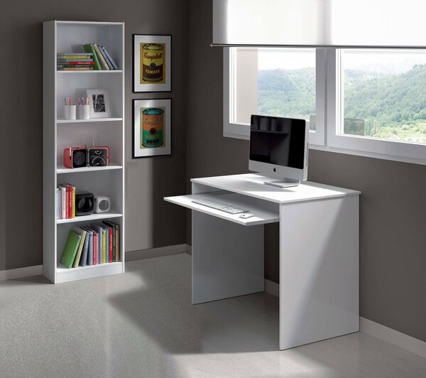 Libreria salvaspazio bianca 52x180h cm - Artico