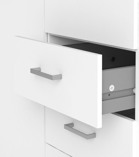 Guardaroba 2 ante\ bianco con appendiabiti 77x200h cm - Apollina
