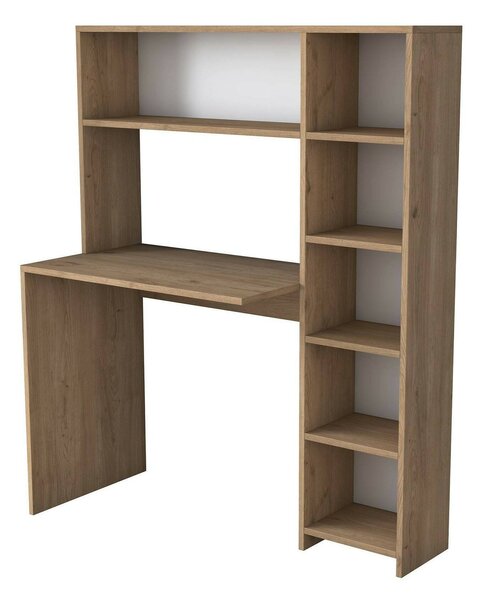 Scrivania lineare quercia 113x40cm con libreria - Arapaho