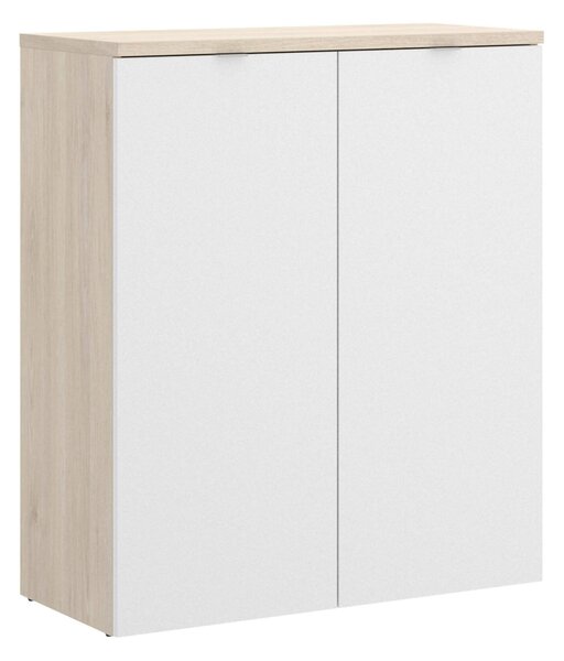 Armadio legno e bianco lucido ante battenti 79x96h cm - Alicha