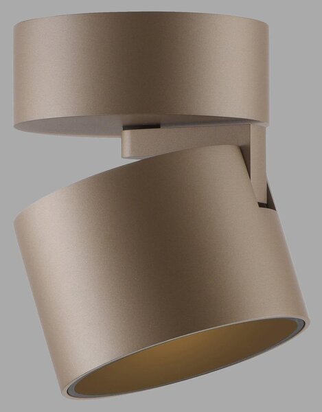 PAUL NEUHAUS Lampada da soffitto a LED PURE Cup, bronzo, dimmerabile, orientabile e girevole, 2700 K