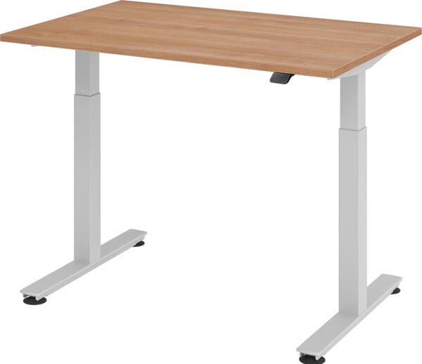 Scrivania elettrica bümö XMST - Struttura: argento, dimensioni: 120 x 80 cm, finitura: noce