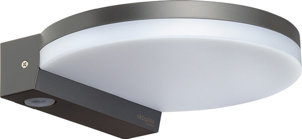 Oktaplex lampada da parete per esterni IP65 3000K bianco caldo 1300lm LED 14,6W antracite 230V