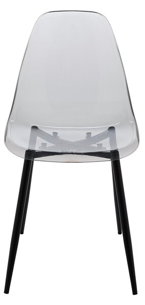 Set di 2 sedie casual in plastica fume - Amstrong