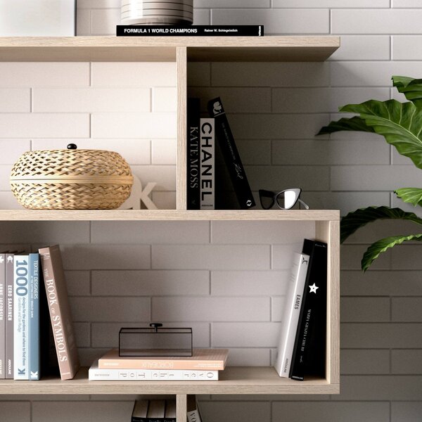 Libreria elegante rovere 110x96h cm - Acsidol