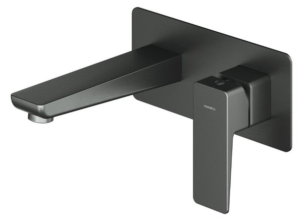 Omnires PARMA PM7415GR Miscelatore incasso per lavabo, grafite