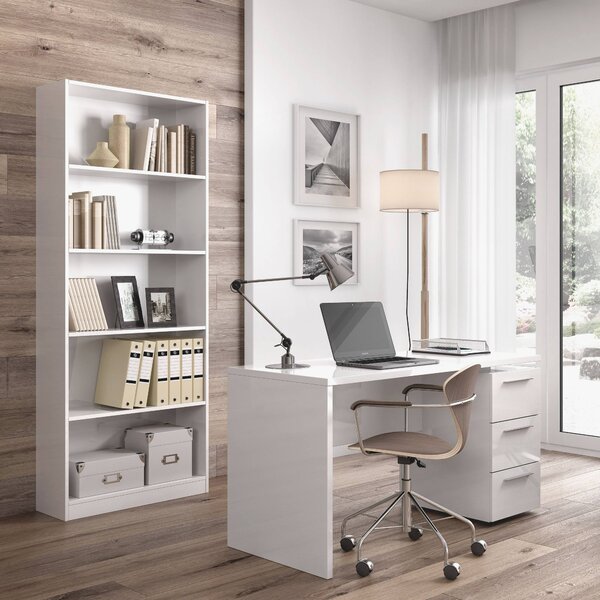 Libreria moderna bianca 80x201h cm - Abla
