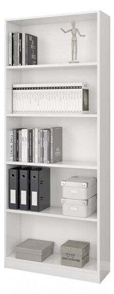 Libreria moderna bianca 80x201h cm - Abla