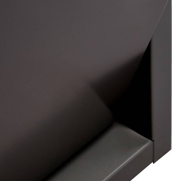 Pattumiera Nero Capacità 72 (18 per Secchio) Fissaggio a Muro Opzionale 60x25x93h cm, 4 Cestini - Anukhatun
