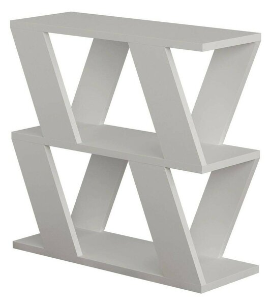 Tavolino soggiorno geometrico bianco 60x22x57h cm - Beniamina