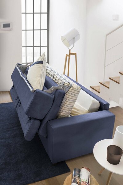 Divano letto contenitore blu 260x95cm - Allegria