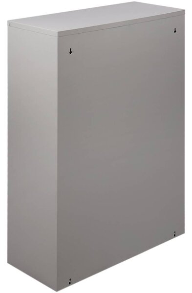 Pattumiera Grigio Capacità 72 (18 per Secchio) Fissaggio a Muro Opzionale 60x25x93h cm, 4 Cestini - Anukhatun