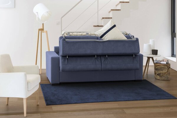 Divano letto contenitore blu 260x95cm - Allegria
