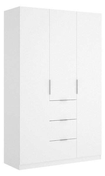 Guardaroba 3 ante bianco lucido 135x204h cm - Anabela