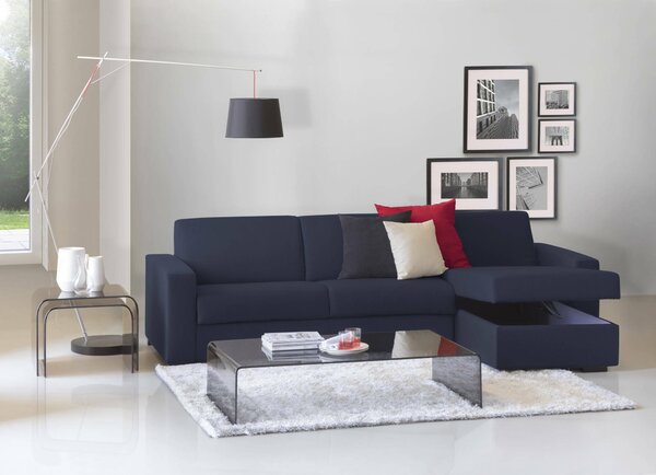 Divano letto contenitore blu 260x95cm - Allegria