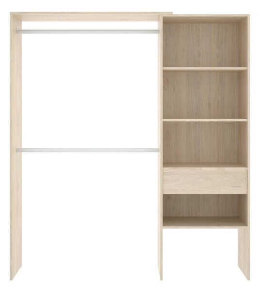 Cabina armadio con ripiani regolabili rovere 160x187h cm - Fauno