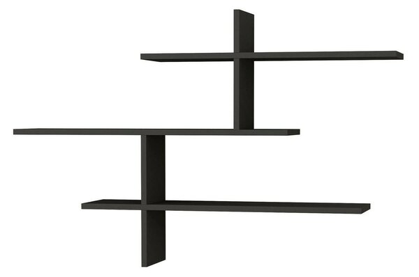 Mensola parete design 22x123cm antracite - Antani