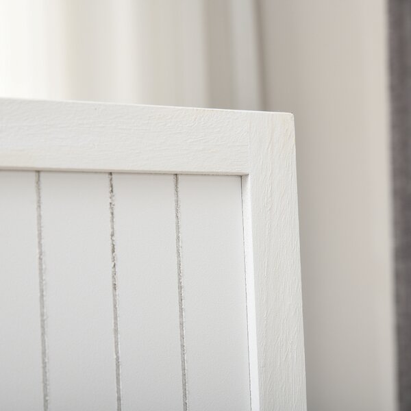 HOMCOM Paravento in legno separatore di ambienti parete interna pieghevole 3 pannelli in legno 120 x 170 cm bianco | Aosom Italy