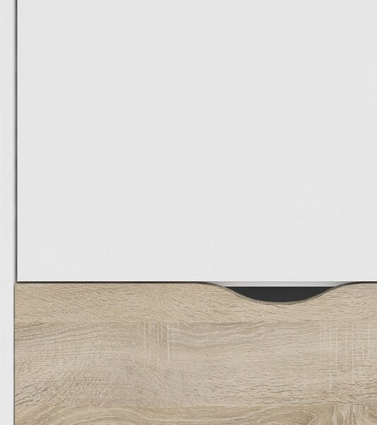 Guardaroba 2 ante bianco e quercia 98x200h cm - Archilllo