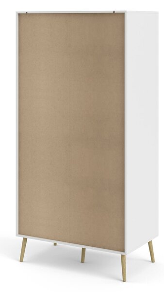 Guardaroba 2 ante bianco e quercia 98x200h cm - Archilllo