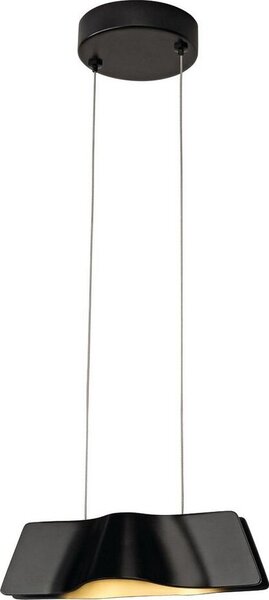 SLV WAVE PENDANT Luce a sospensione nera 9W LED 3000K incl. rosone