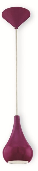 Lampada a sospensione, viola, H 110 cm, NIBBIA