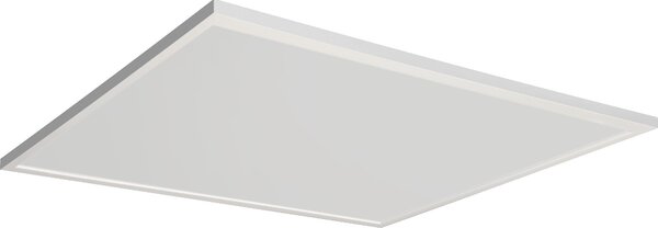 LEDVANCE Planon Plus plafoniera bianca con tecnologia LED avanzata, 36 W, forma quadrata (600 x 600 mm), colore della luce bianco caldo a 3000 K, alloggiamento in alluminio, diffusore in PMMA satinato