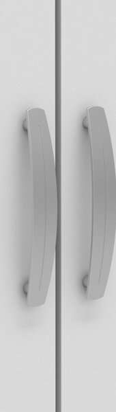 Guardaroba in legno rovere e bianco opaco 79x165h cm - Barge