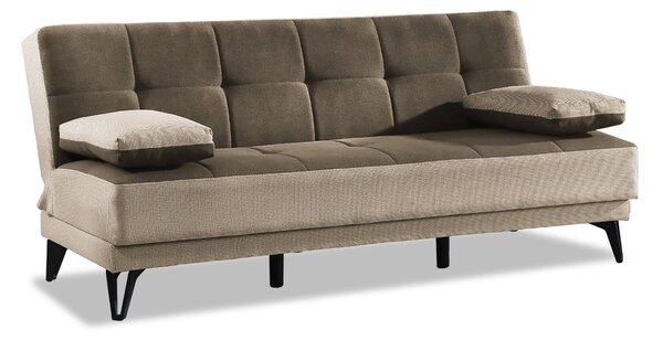 Divano letto moderno grigio e marrone 190x87cm - Aborigeni