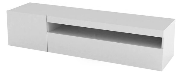 Porta TV bianco lucido 150x40x37h cm 2 ante - Ardy