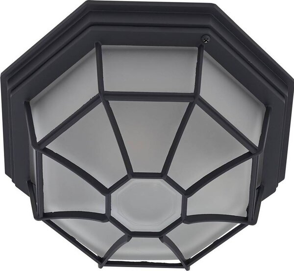 Plafoniera per esterni Lindby Idril, antracite, metallo, Ø 26,5 cm