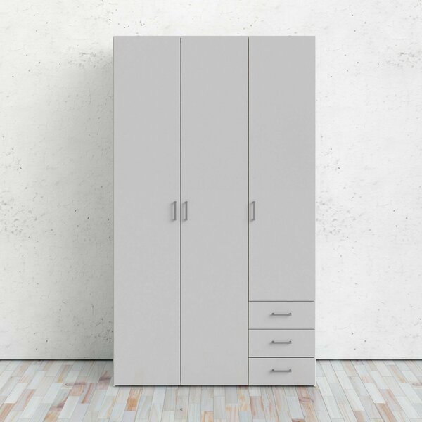 Guardaroba con appendiabiti bianco lucido 115x200h cm - Aquilone