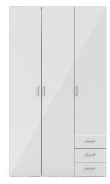 Guardaroba con appendiabiti bianco lucido 115x200h cm - Aquilone
