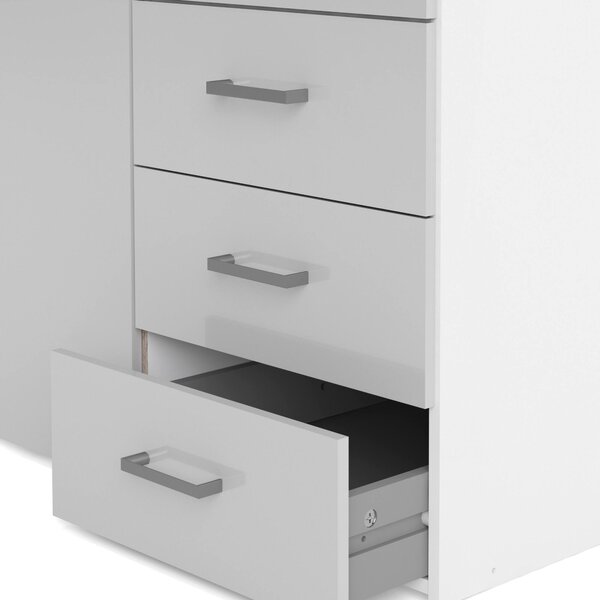 Guardaroba con appendiabiti bianco lucido 115x200h cm - Aquilone