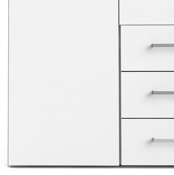 Cabina armadio in legno bianca lucida 154x200h cm - Amoruccio