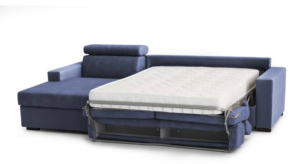 Divano letto reclinabile blu 260x95cm - Aloet