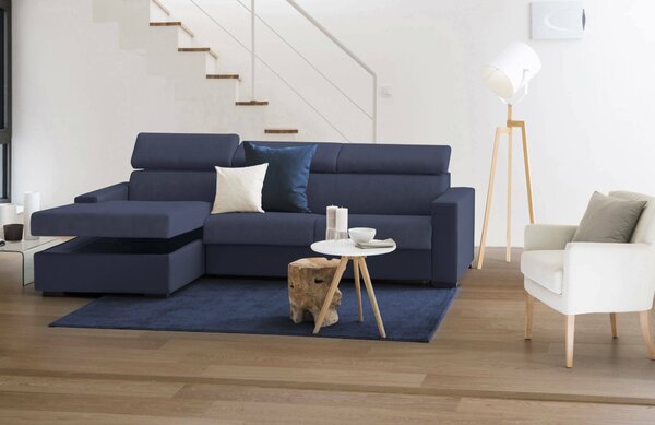 Divano letto reclinabile blu 260x95cm - Aloet